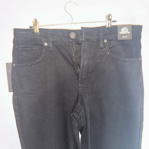 NWT Avery Curvey fit high rise straight leg jeans W31 L31 women’s silver jeans - Picture 2 of 8